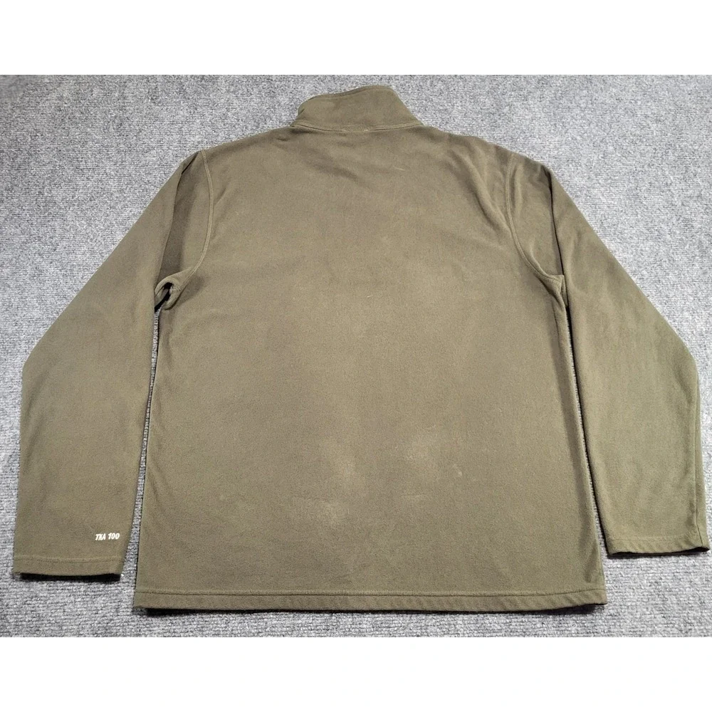 The North Face Men's Glacier Fleece 1/4 Zip Jacket Green Sweater Size Medium